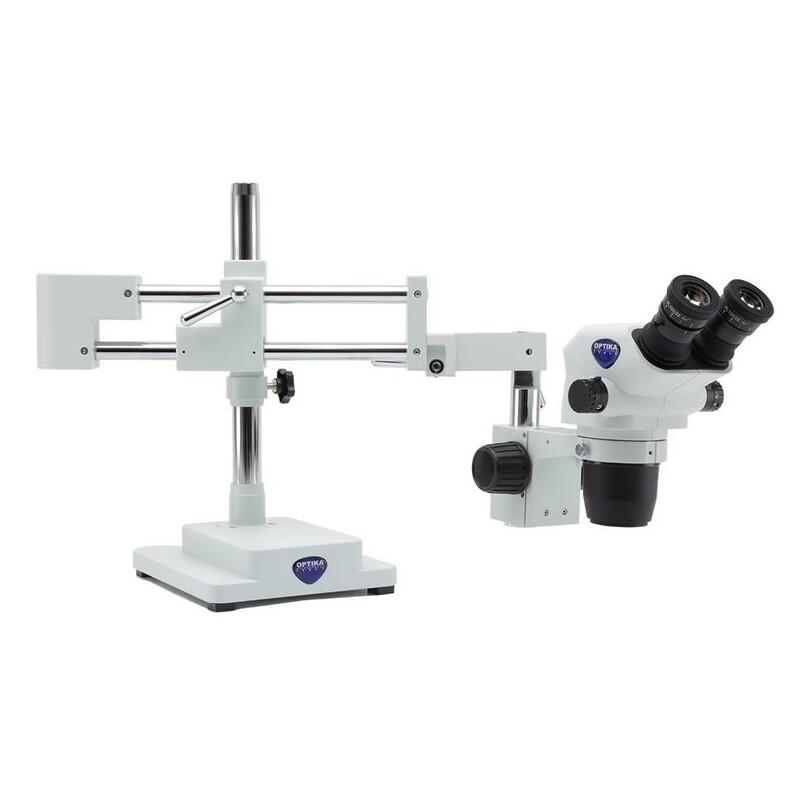 Optika microscopul stereoscopic zoom SZO-9, bino, 6,7-45x, în plan suspendat, AM Arms, fără Iluminare