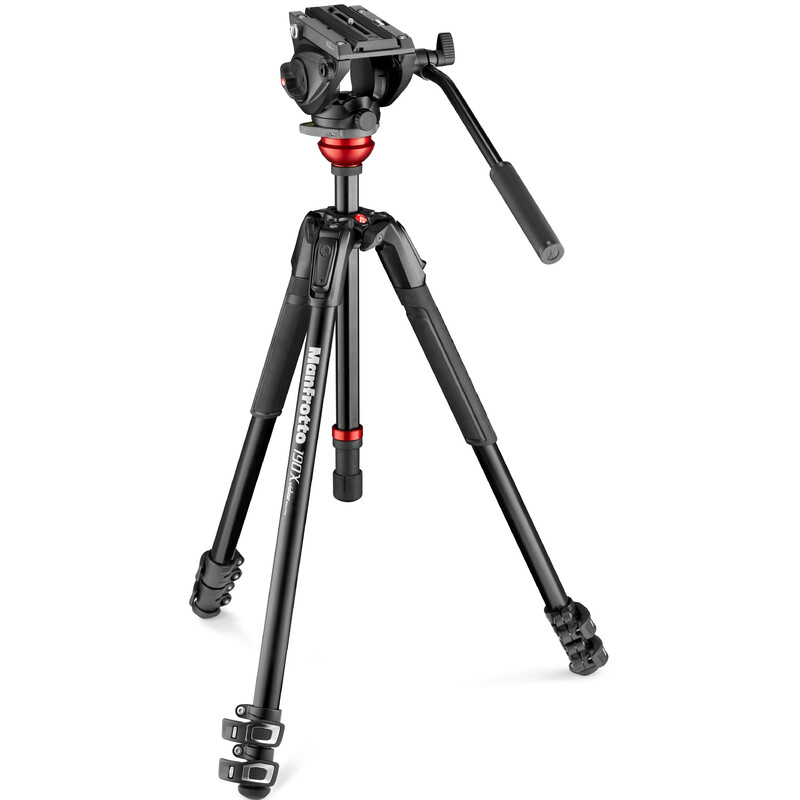 Manfrotto Trepied din aluminiu MVH500AH,190X Alu Video Kit