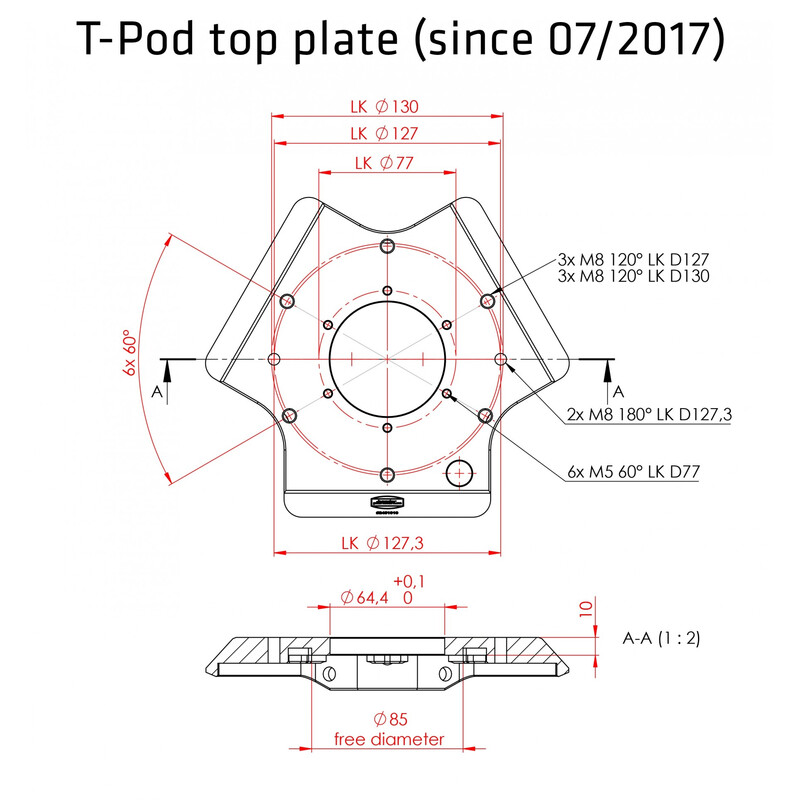 Avalon Trepied T-Pod 75-110cm