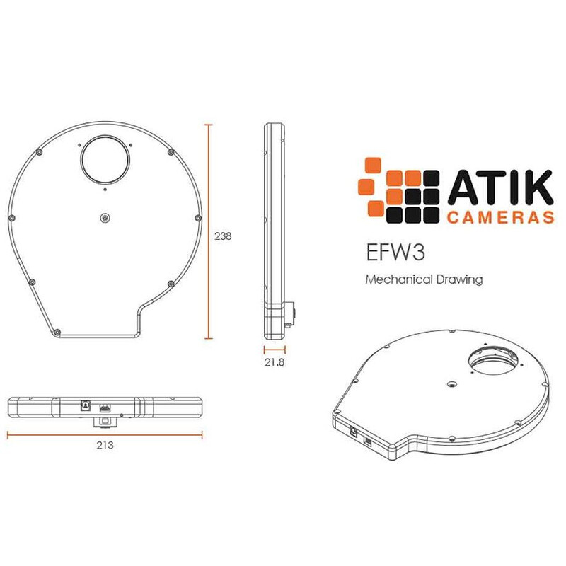 Atik EFW3 7x 2" Roată filtru electronic
