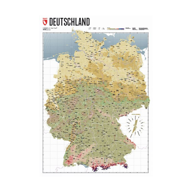 Marmota Maps Harta Deutschlandkarte Atlas Retro