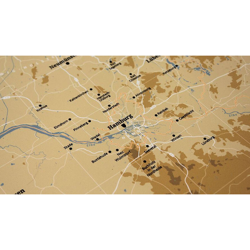 Marmota Maps Harta Deutschlandkarte Atlas Retro