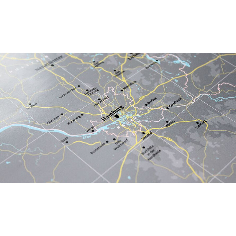 Marmota Maps Harta Deutschlandkarte Map Grey