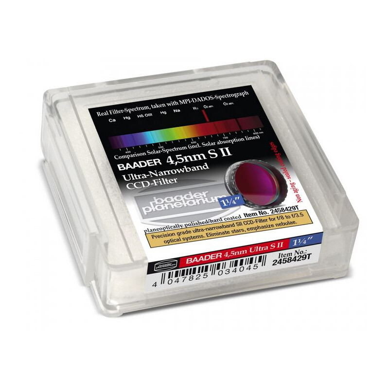 Baader Filtre Ultra-Narrowband 4.5nm S II CCD-Filter 1,25"