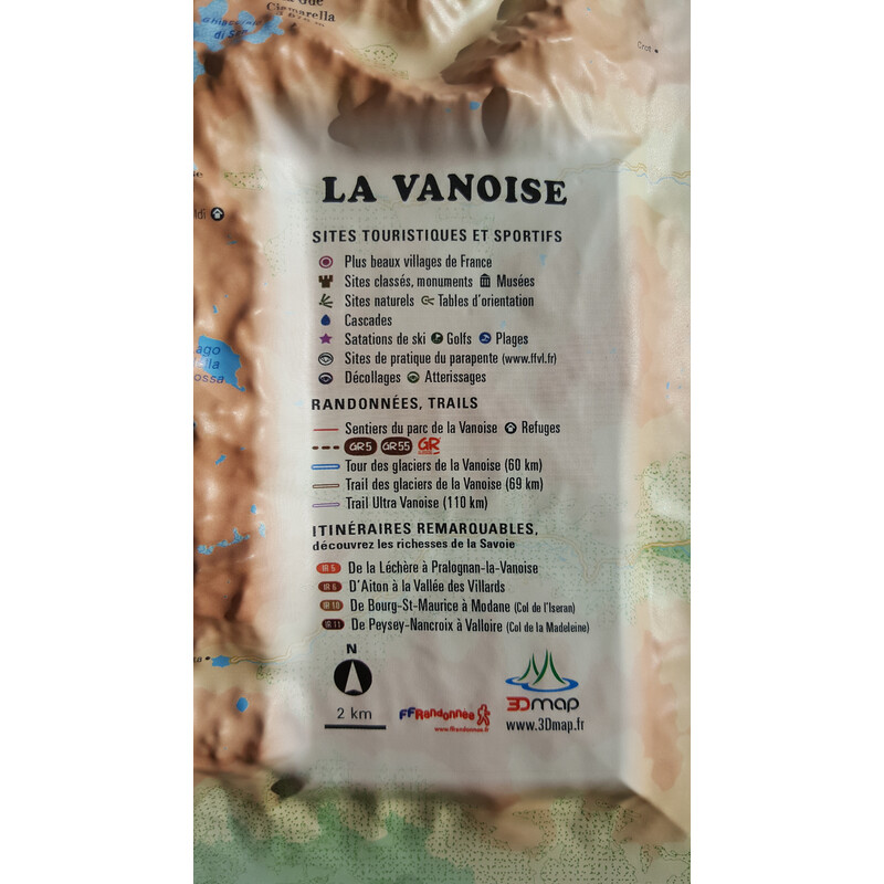 3Dmap Harta regionala La Vanoise