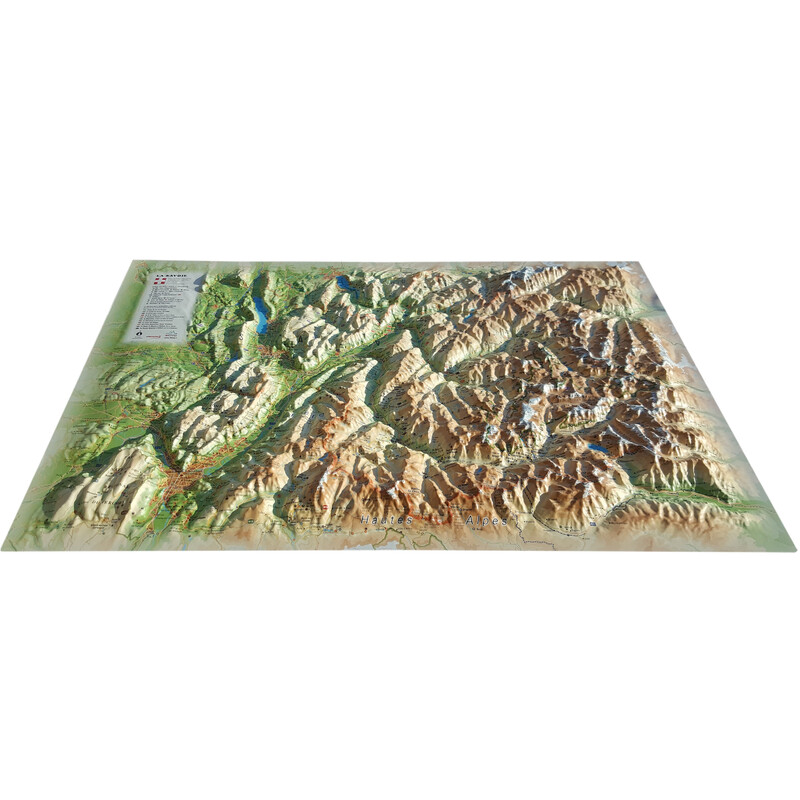 3Dmap Harta regionala La Savoie