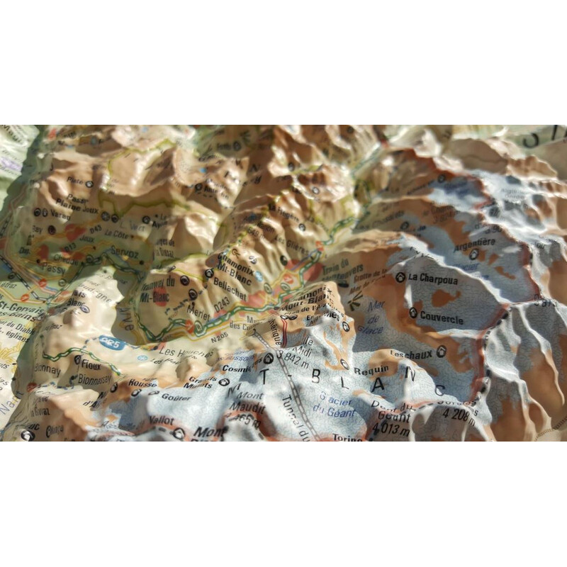 3Dmap Harta regionala La Haute Savoie
