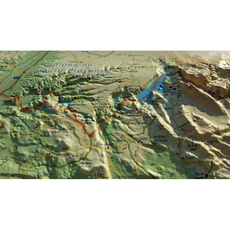3Dmap Harta regionala Le Var