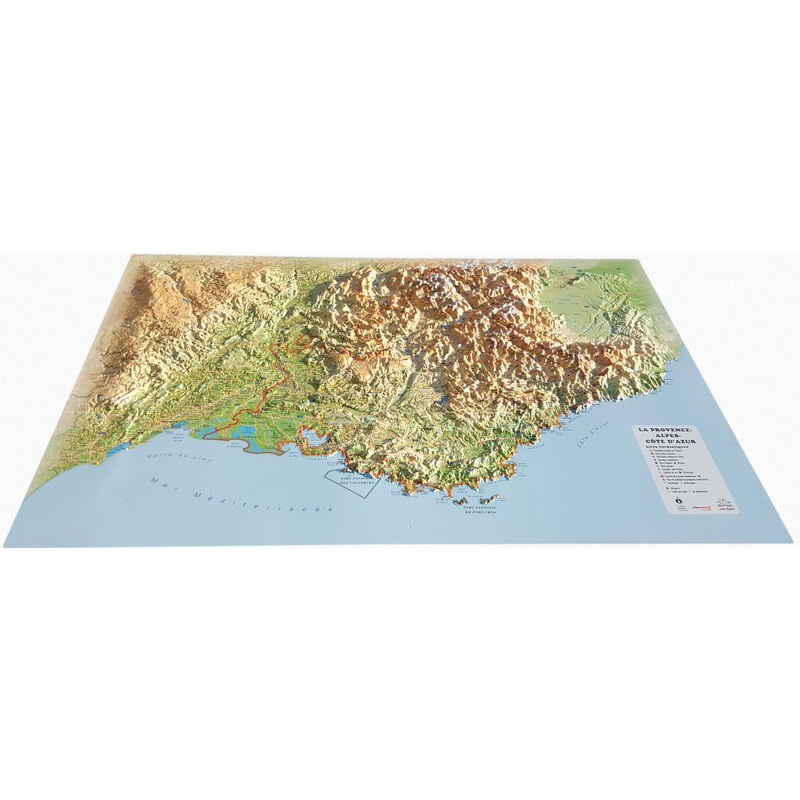 3Dmap Harta regionala La Provence-Alpes-Cotes d'Azur
