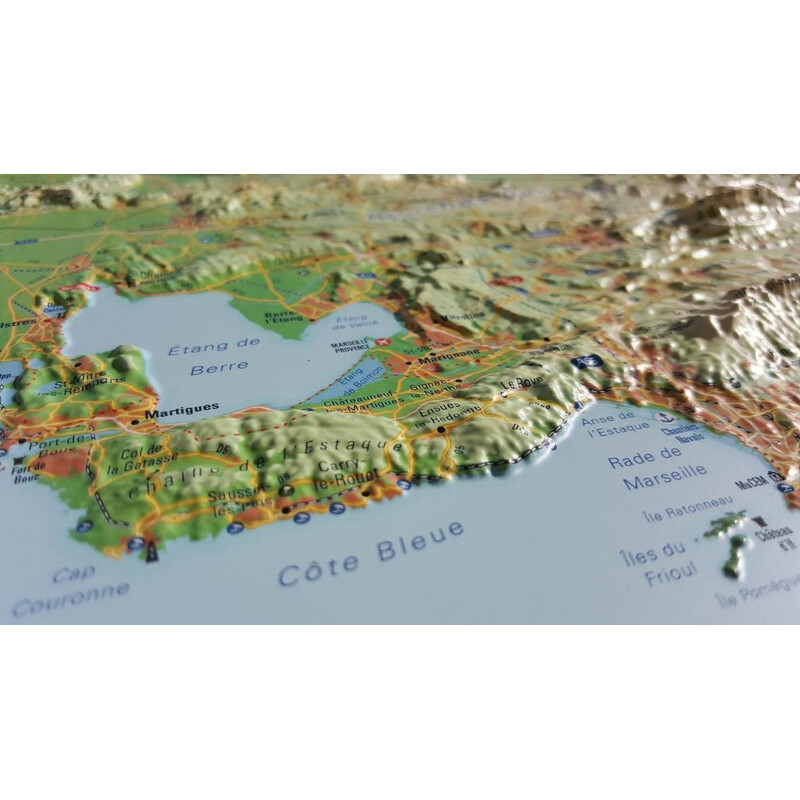 3Dmap Harta regionala Les Massifs de Provence