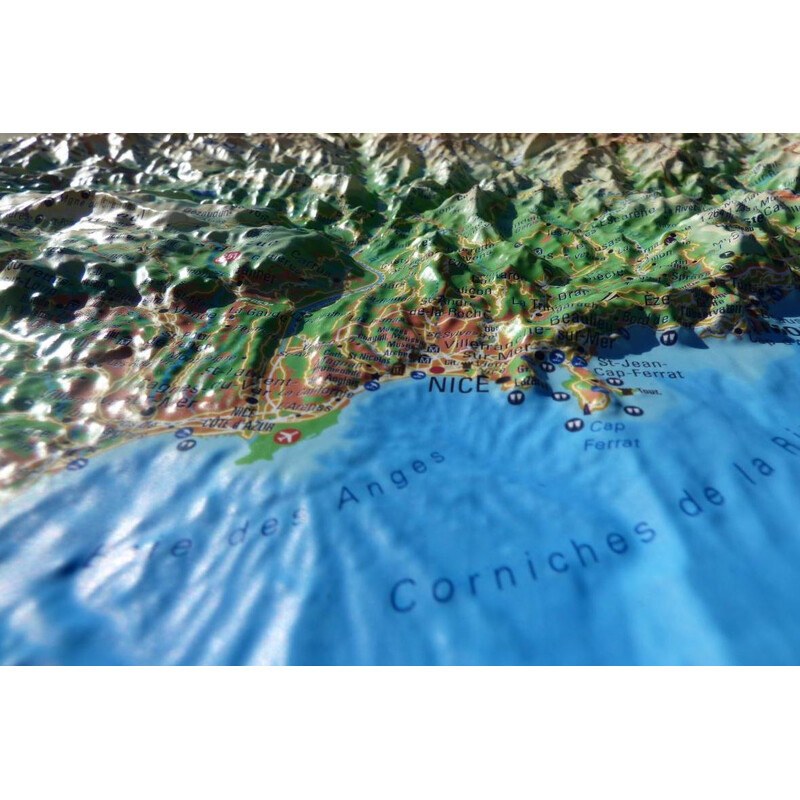 3Dmap Harta regionala Les Alpes Maritimes