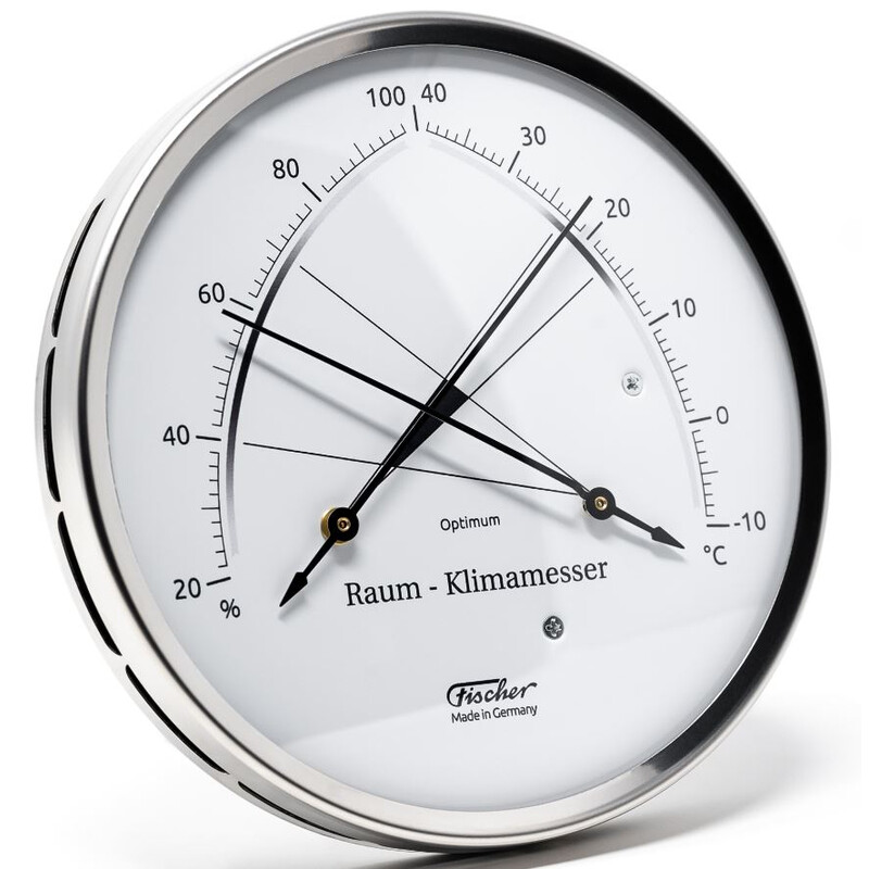 Fischer Statie meteo Climatometru de cameră din oțel inoxidabil sintetic