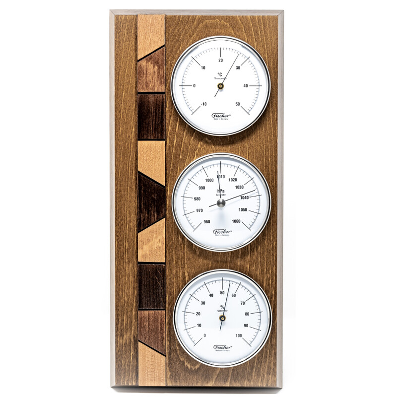 Fischer Statie meteo stejar rustic din lemn real
