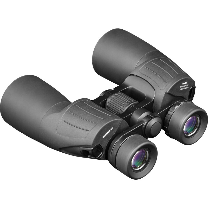 Orion Binoclu 10x50 E-Serie cu set de filtre solare