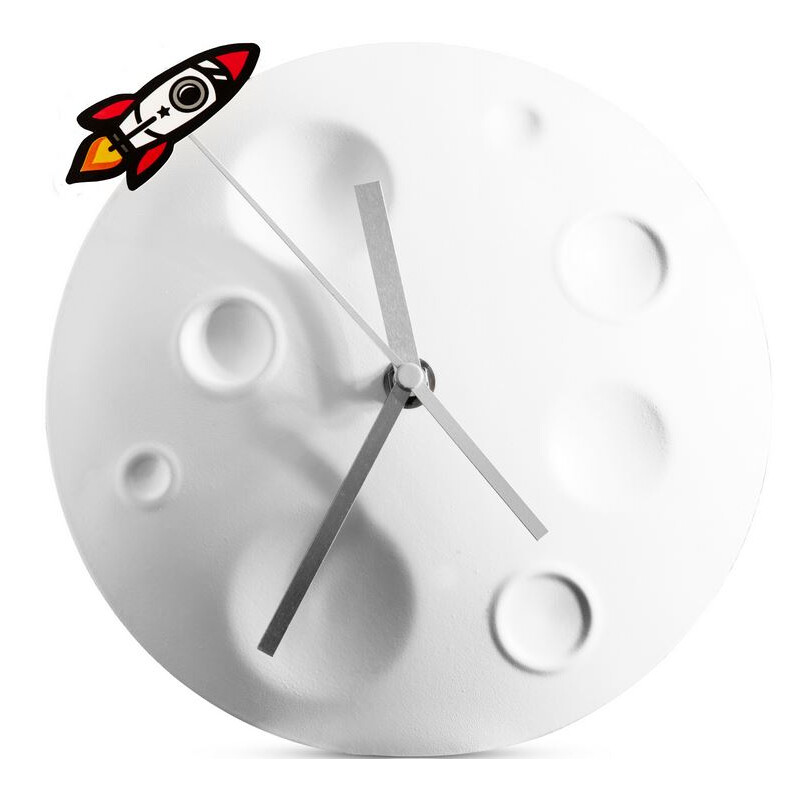 suck UK Ceas Rocket Moon Clock