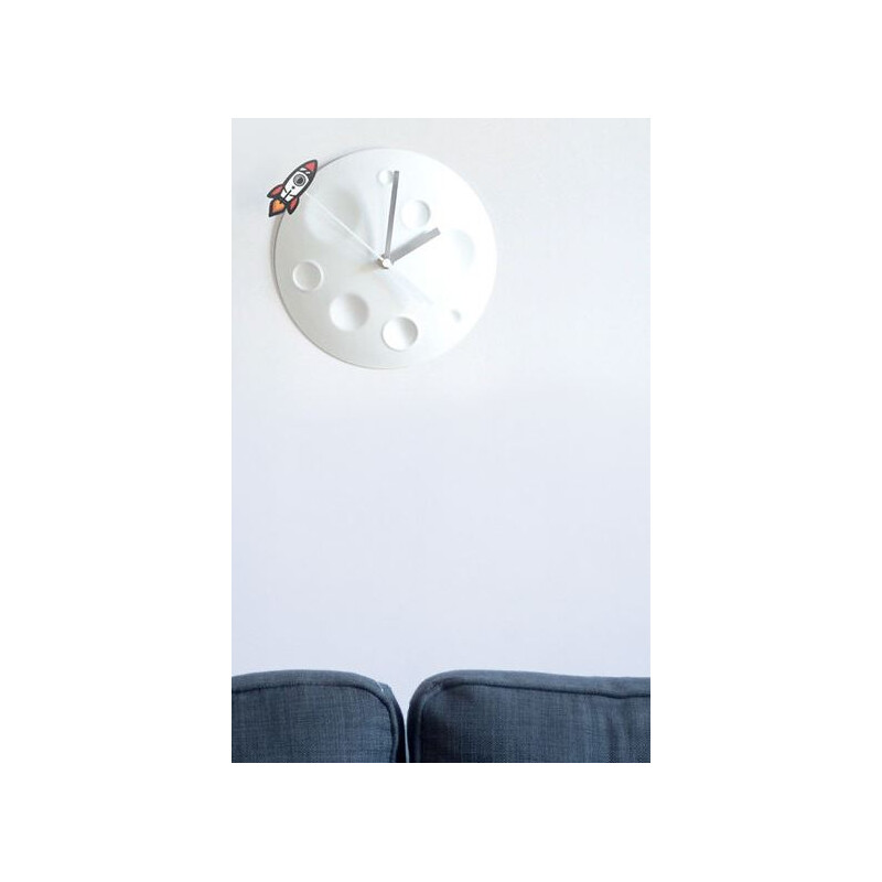 suck UK Ceas Rocket Moon Clock