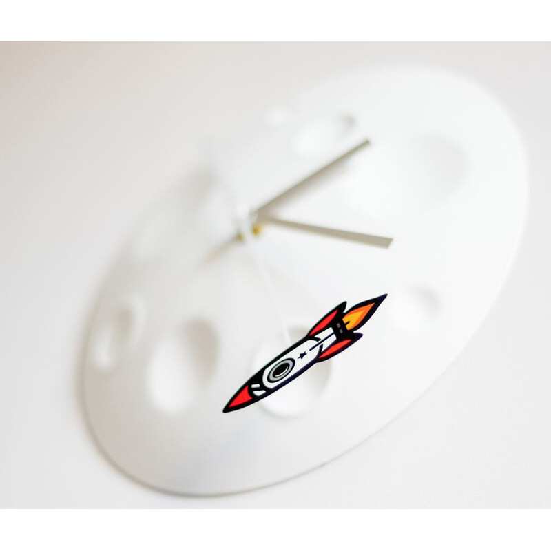 suck UK Ceas Rocket Moon Clock