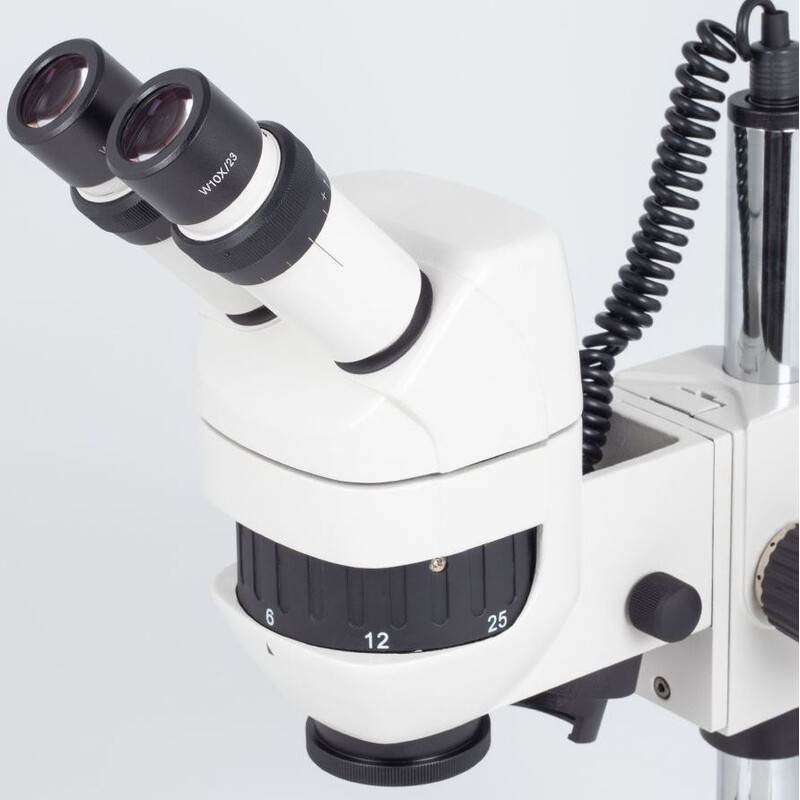 Motic Microscop stereo cu zoom K-400 L, Binocular, CMO, 6x-50x