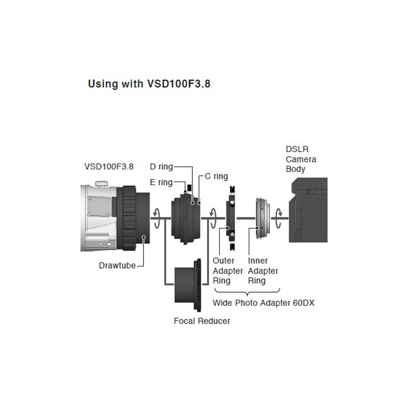 Vixen Adaptoare foto Adaptor 60DX pentru Nikon
