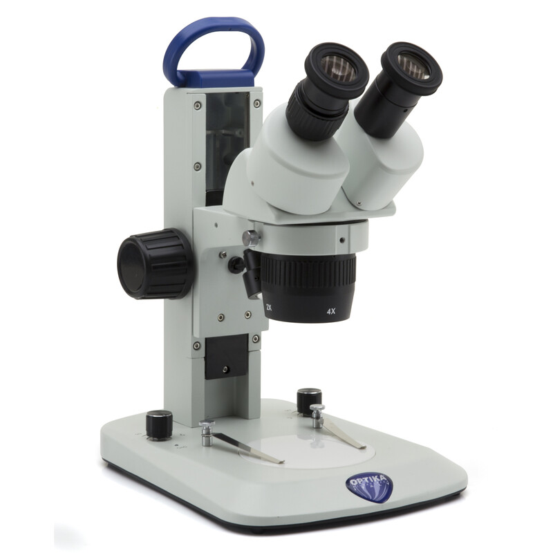 Optika Microscopul stereoscopic SLX-1, Lumina reflectată și transmisă, 20x-40x, LED, bino