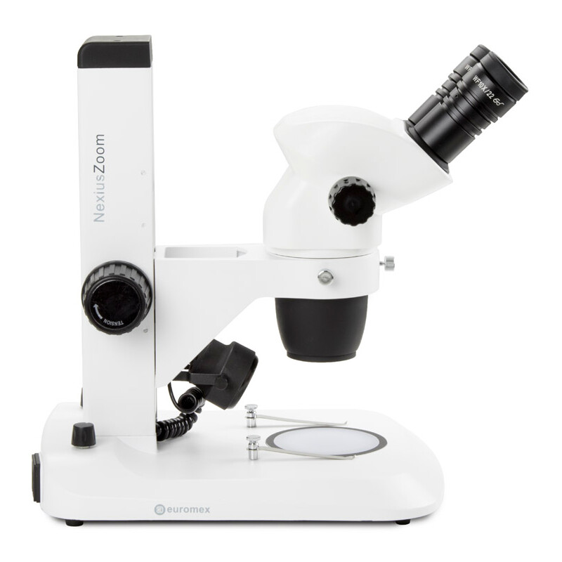 Euromex microscopul stereoscopic zoom NZ.1902-S, 6,7-45x, cu cremalieră, lumină reflectată și transmisă, bino