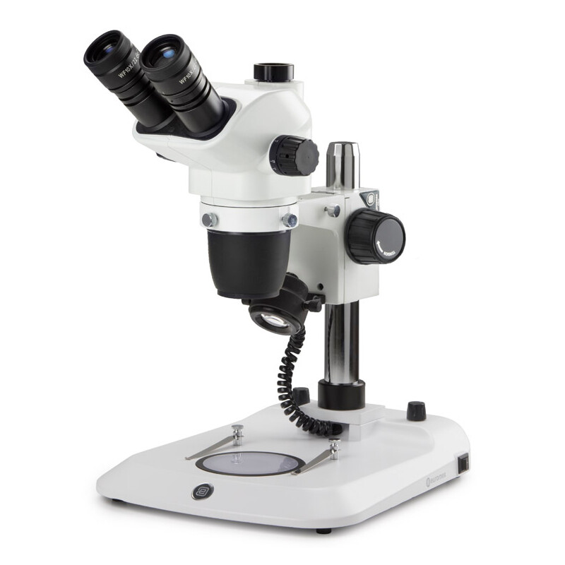 Euromex microscopul stereoscopic zoom NZ.1903-P, 6.7-45x, Säule,  Auf-u. Durchlicht, trino