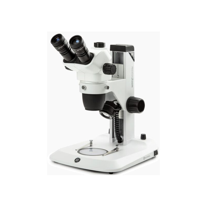 Euromex microscopul stereoscopic zoom NZ.1903-S, 6.7-45x,  Zahnstange, Auf-u. Durchlicht, trino