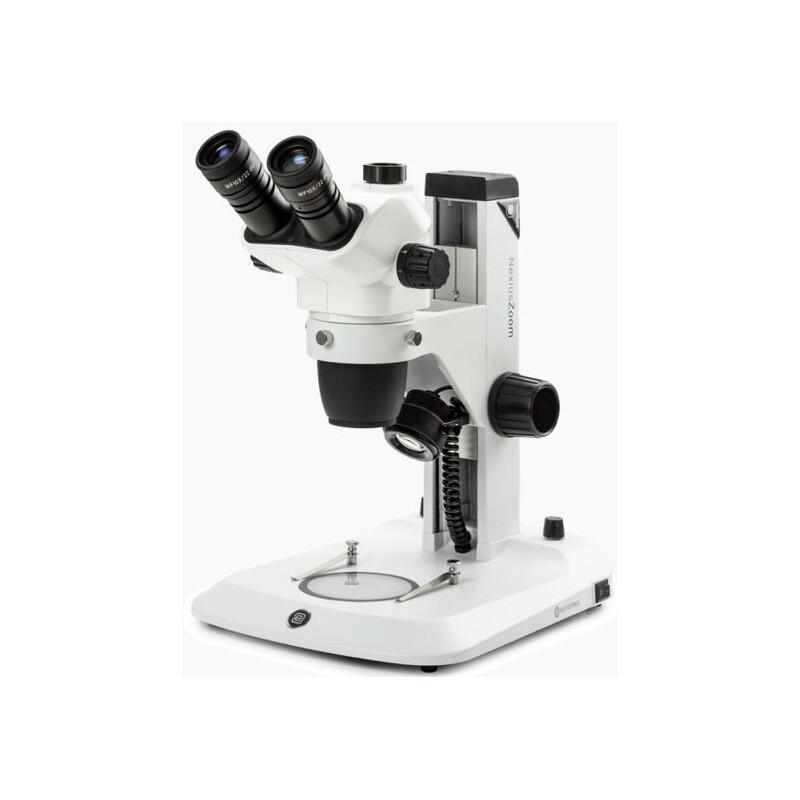 Euromex microscopul stereoscopic zoom NZ.1903-S, 6,7-45x, cu cremalieră, lumină incidentă și transmisă, trino
