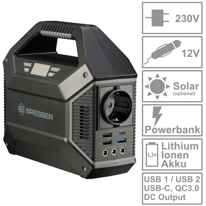 Bresser Stație de alimentare Mobile 100 Watt + Încărcător solar 40 Watt