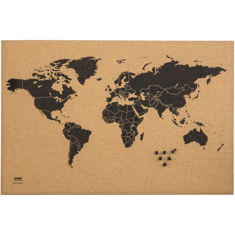 Idena Harta lumii World map on cork