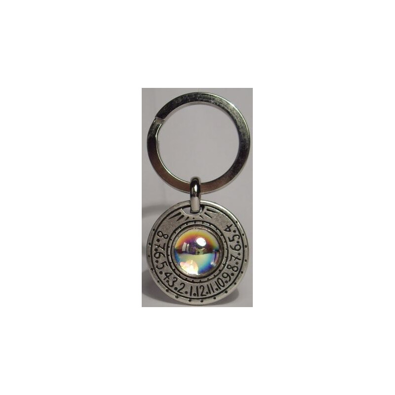 Ragalaxys Inel cheie Saturn Sundial Iridescent