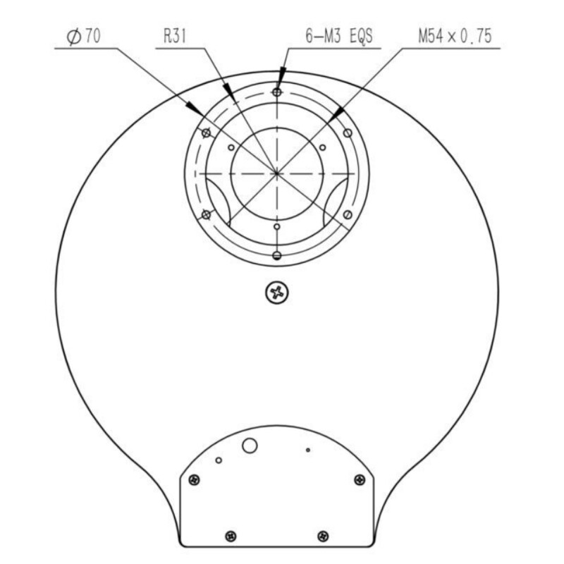 QHY Roata filtre Roată de filtrare CFW3M-US 7x 36 mm
