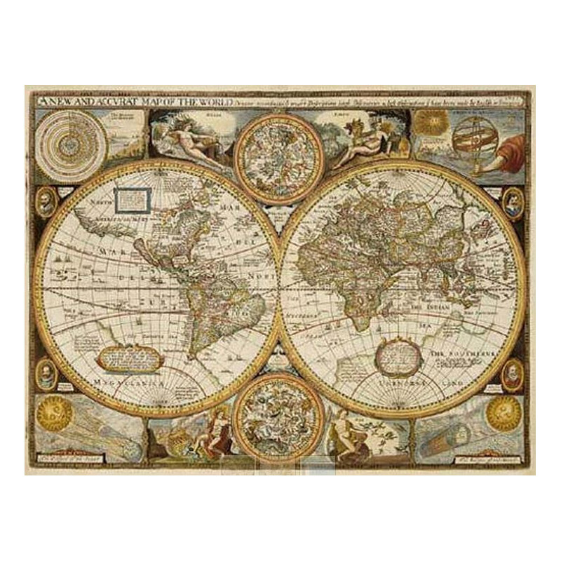 freytag & berndt Harta lumii Antik John Speed 1651 (91 x 69 cm)