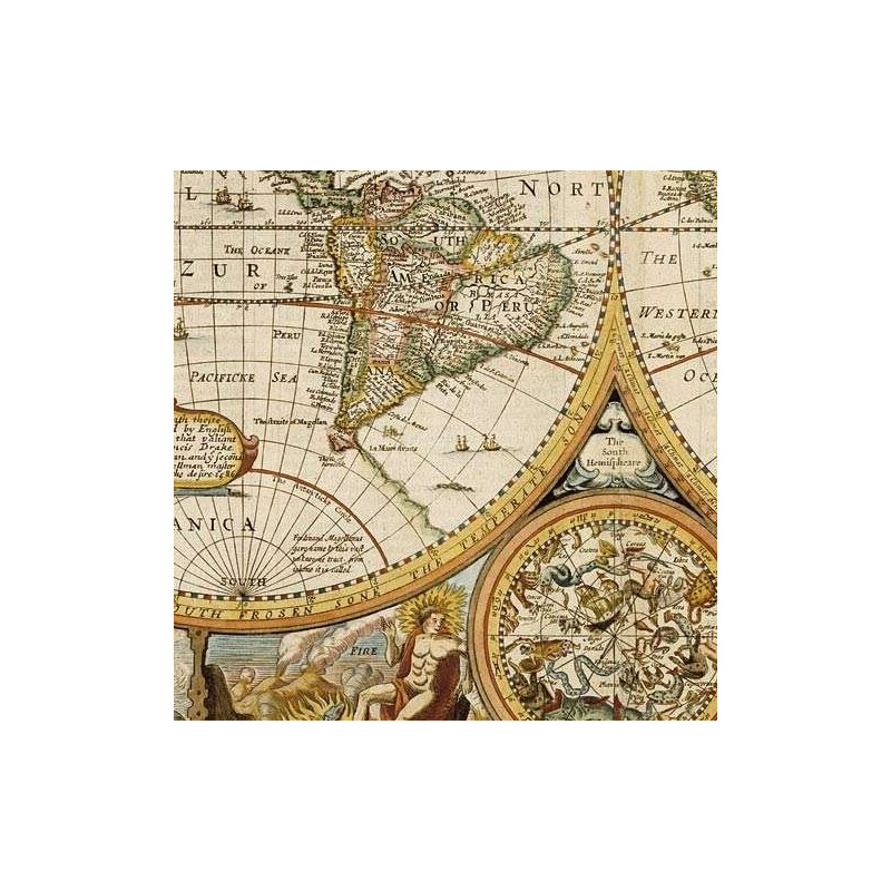 freytag & berndt Harta lumii Antică John Speed 1651 (91 x 69 cm)