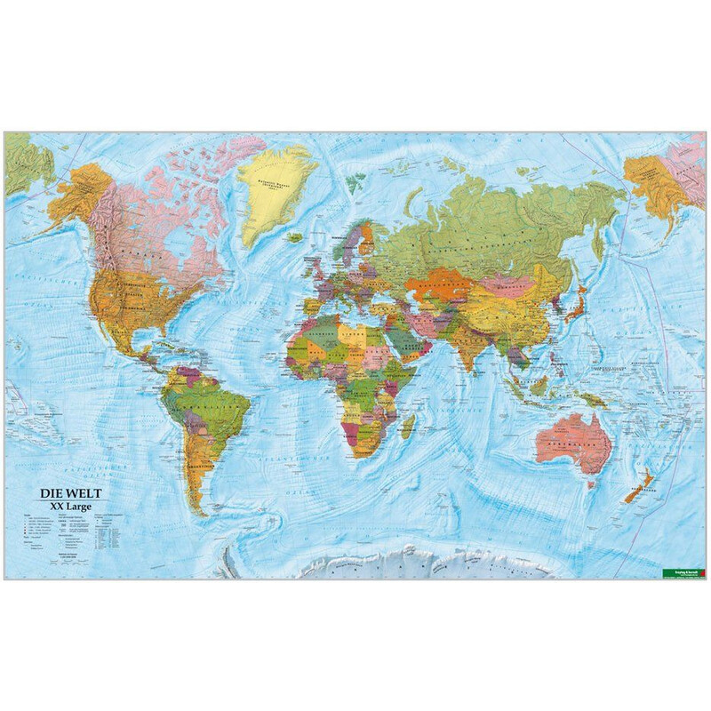 freytag & berndt Harta lumii World map political XXL
