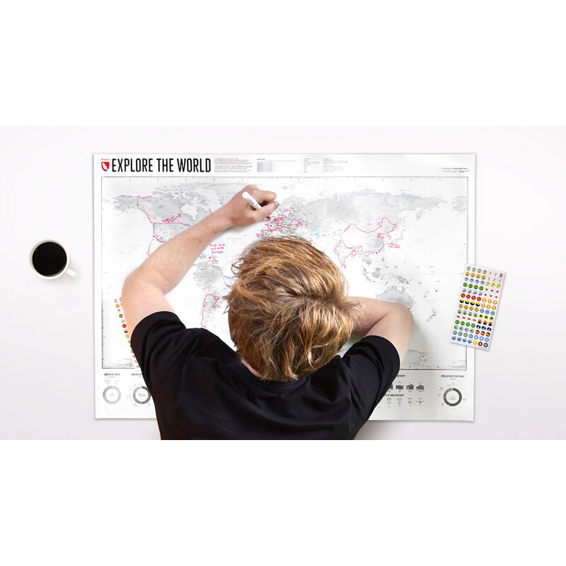 Marmota Maps Harta lumii Explore the World 100x70cm
