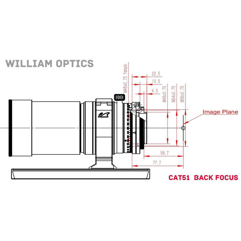 William Optics Refractor apochromat AP 51/250 SpaceCat 51 OTA