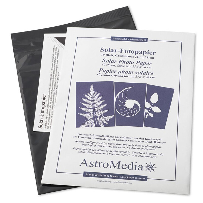 AstroMedia Kit Hârtia foto solară 21,5 x 28 cm
