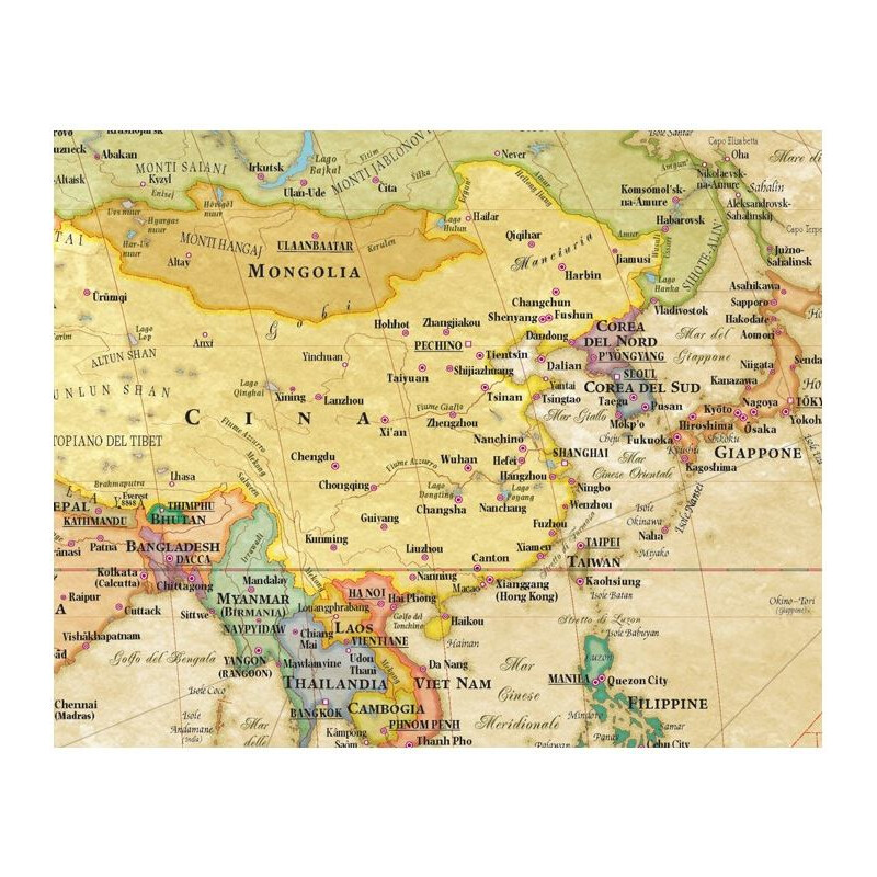 Libreria Geografica Harta lumii Planisfero Anticato