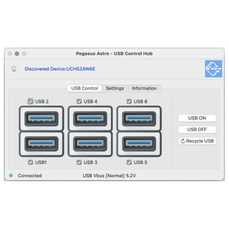 PegasusAstro Hub de control USB