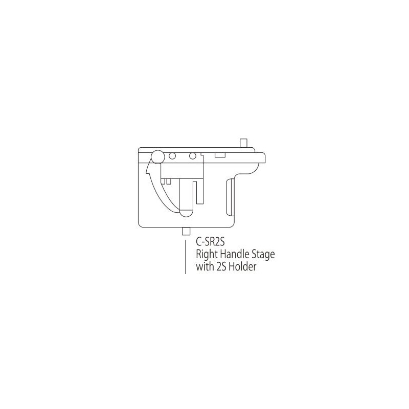 Nikon C-SR2S Mâner dreapta etapă cu 2SHolder