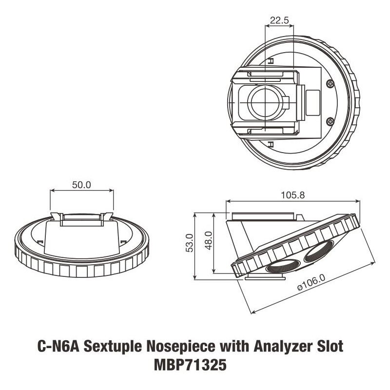 Nikon C-NA Nosepiece cu fantă pentru analizor