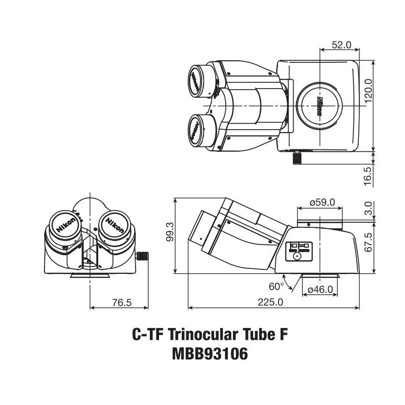 Nikon Tub trinocular C-TF F