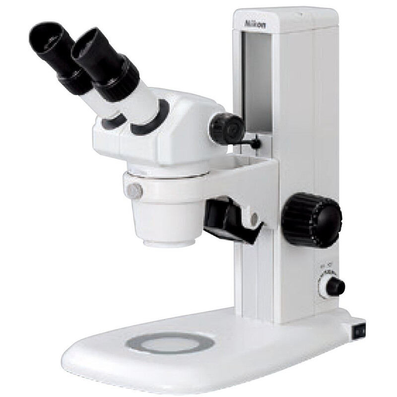 Nikon microscopul stereoscopic zoom SMZ445, bino, 0.8x-3.5x, 45°, FN21, W.D.100mm, Auf- u. Durchlicht, LED