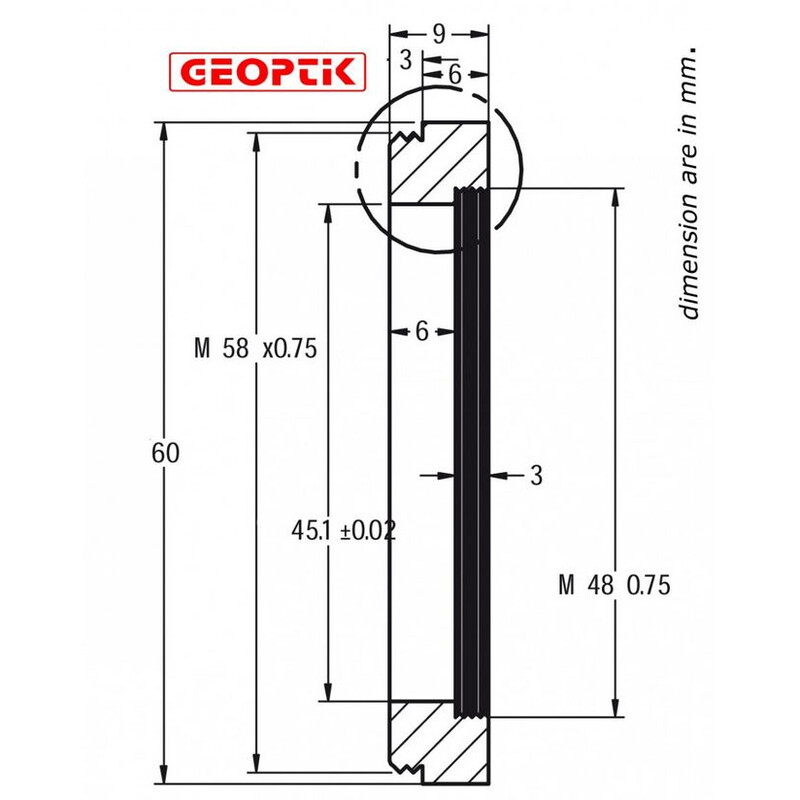 Geoptik Adapter Adaptoare 50,8 mm/M58