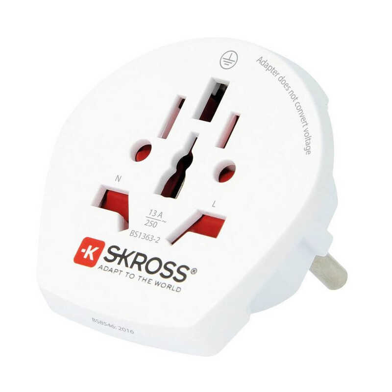 Skross Adaptor de călătorie World to Europe
