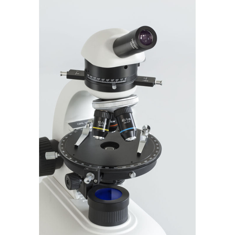 Kern Microscop OPE 118, POL, mono, achro, 40x-400x, lumină incidentă, HAL, 20W