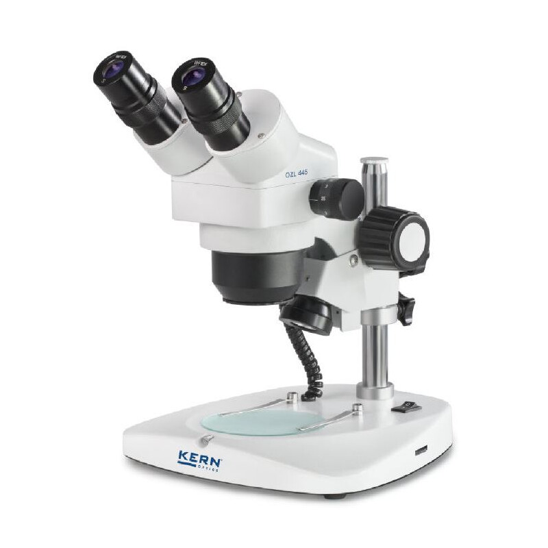 Kern microscopul stereoscopic zoom OZL 445, Greenough, coloană, bino, 0.75-3.6x,10x/21, 0.35W LED