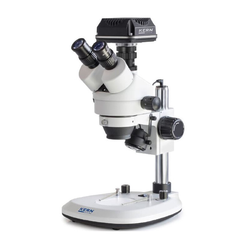 Kern Microscop OZL 464C832, Greenough, Coloana, 7-45x, 10x/20, Lumina transmisă, 3W LED, Camera 5MP, USB 3.0