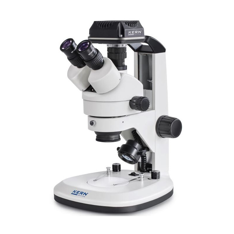 Kern Microscop OZL 468C832, Greenough, cu cremalieră, 7-45x, 10x/20, Lumina transmisă, LED 3W, Camera 5MP, USB 3.0